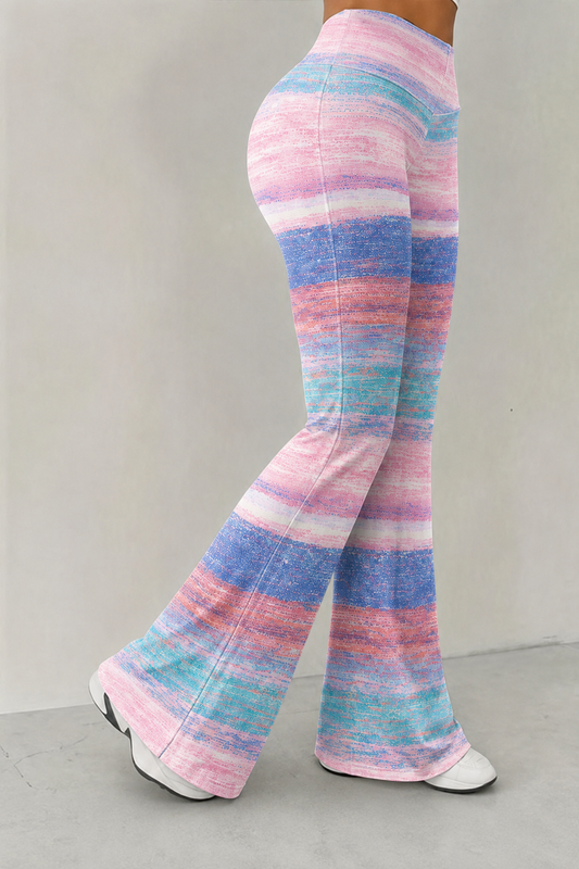 Women'S Breast Cancer Awareness Publicity Printed Casual Trousers