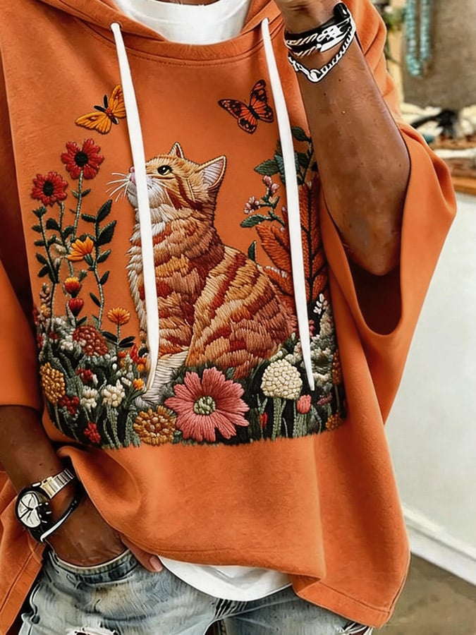 Women's Casual Print Hoodie