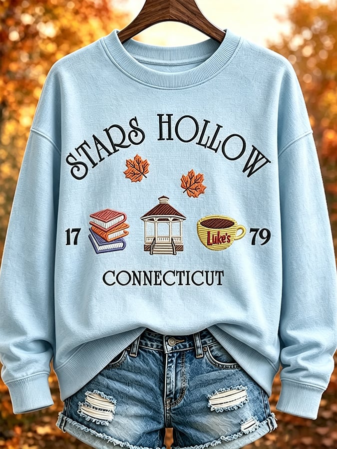 Women's  Fall In My Gilmore Girls Rerun Era Print Hoodie