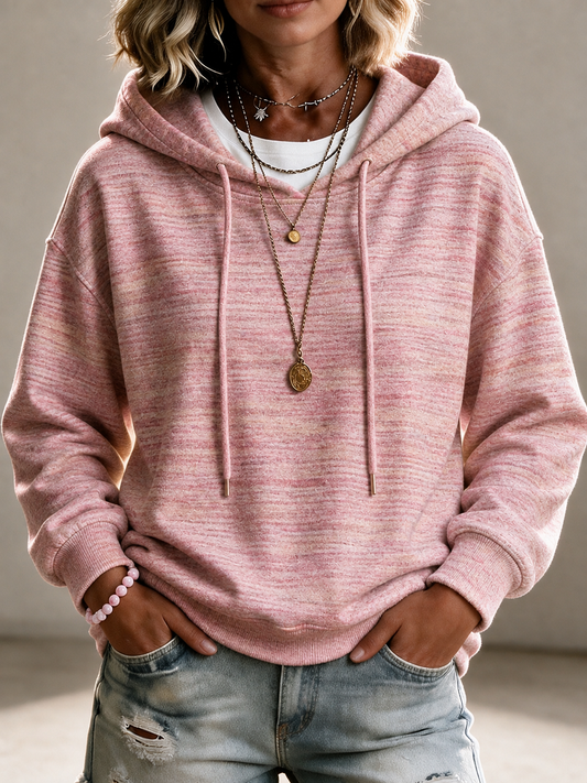 Women's Pink gradient dyed hoodie