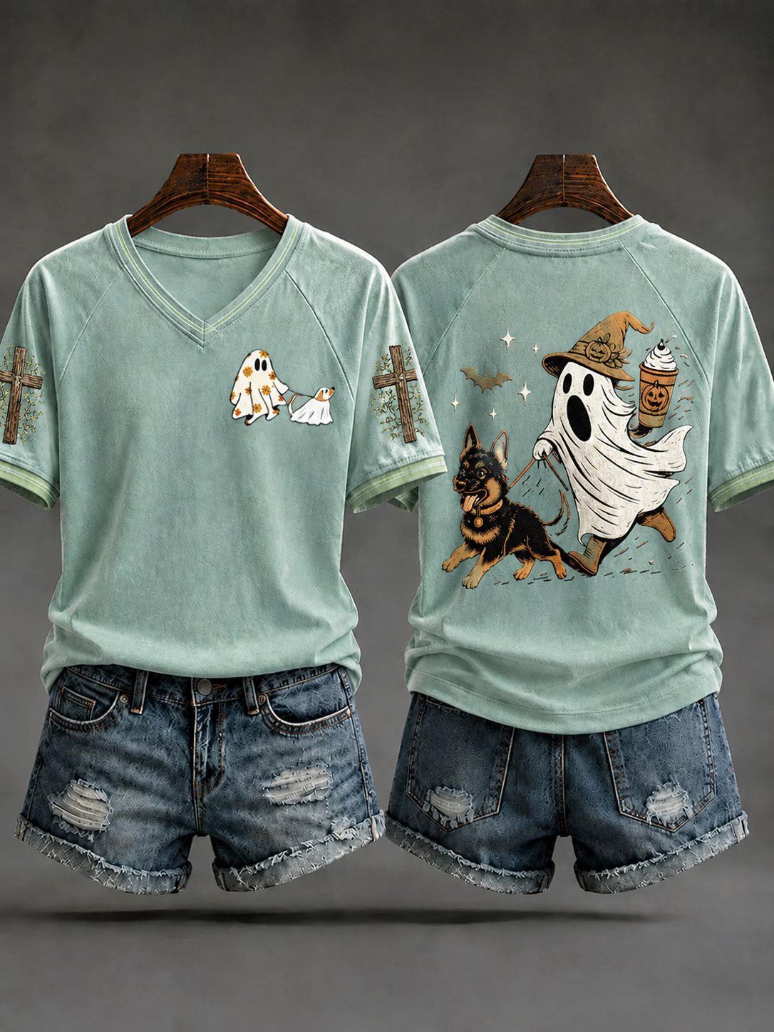 Women's Fall Casual Faith Graphic Print T-Shirt