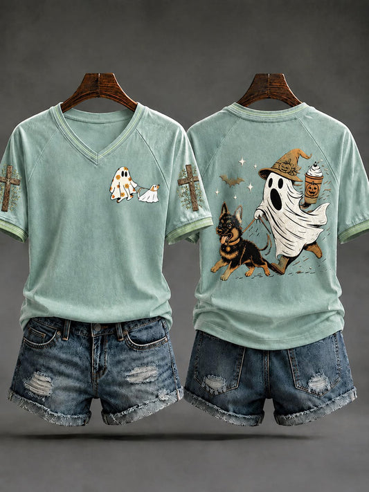 Women's Fall Casual Faith Graphic Print T-Shirt