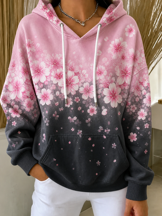 Women's Vintage Hoodie Geometric Hoodie