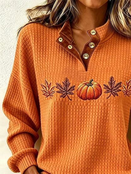 Women's Casual Printed Check Pullover Top