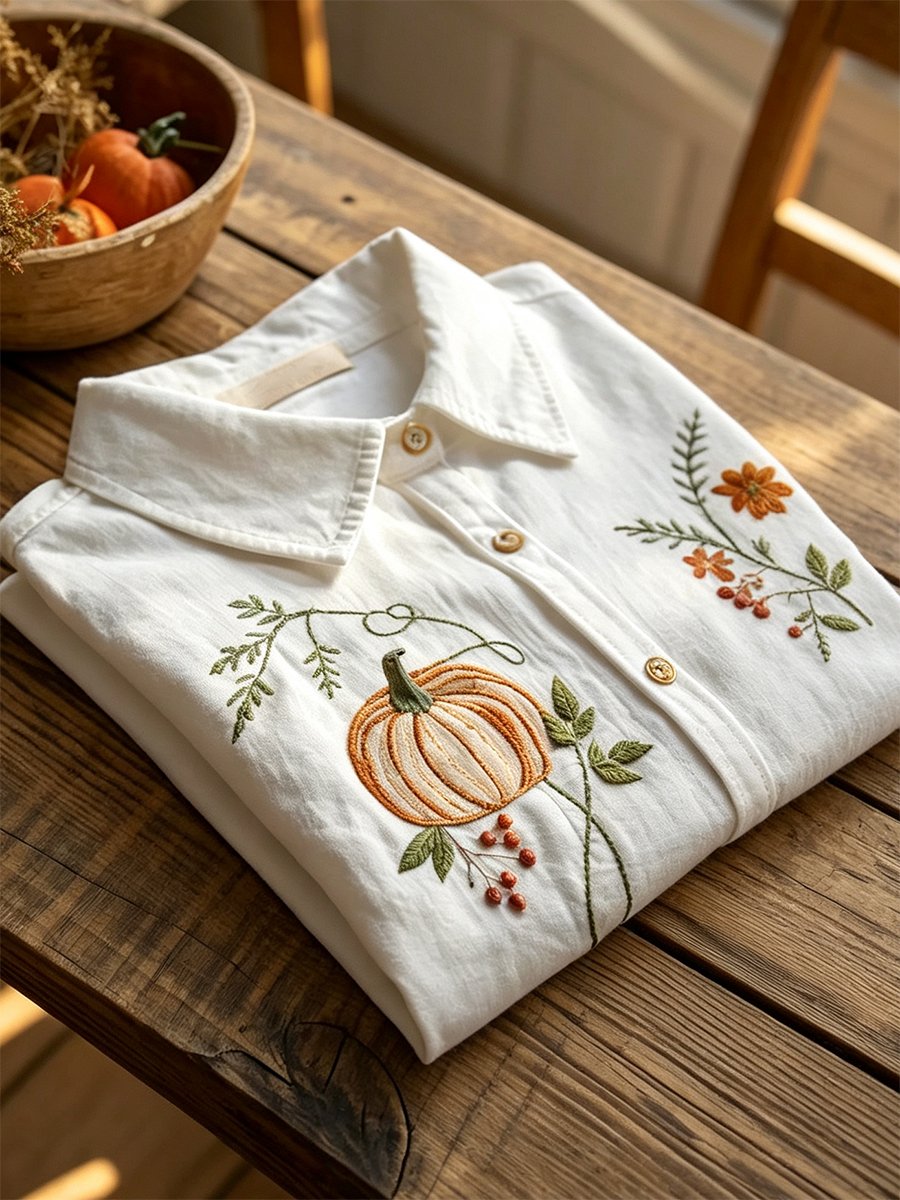 Women's Autumn Holiday Long-Sleeved Shirt