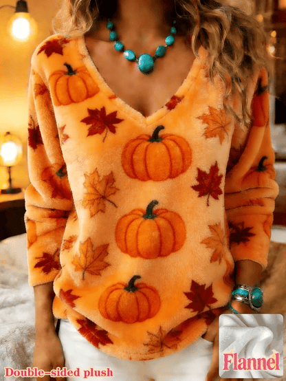 Women's Casual Printed Knit Top