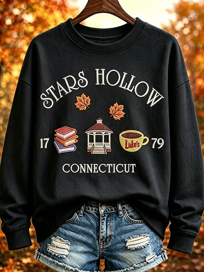 Women's  Fall In My Gilmore Girls Rerun Era Print Hoodie