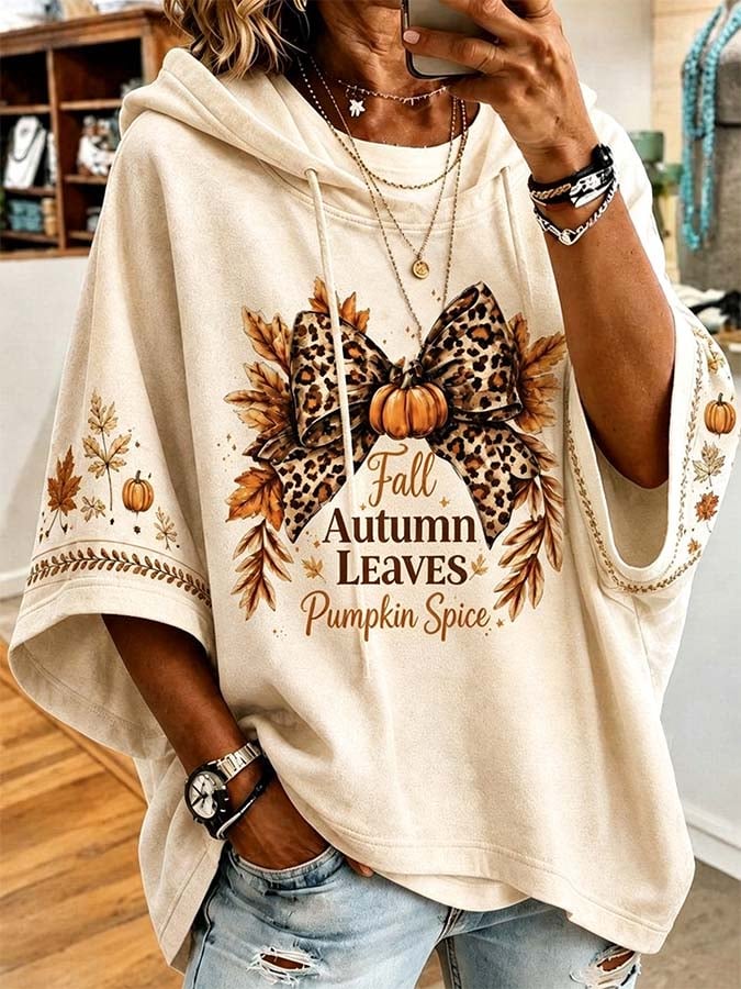 Women'S Casual Pumpkin Print Autumn Top