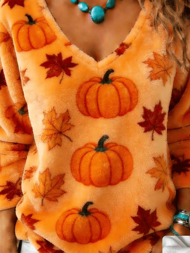Women's Casual Printed Knit Top