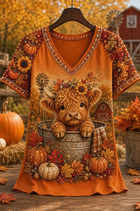 Women's Autumn Casual Animal Print T-Shirt