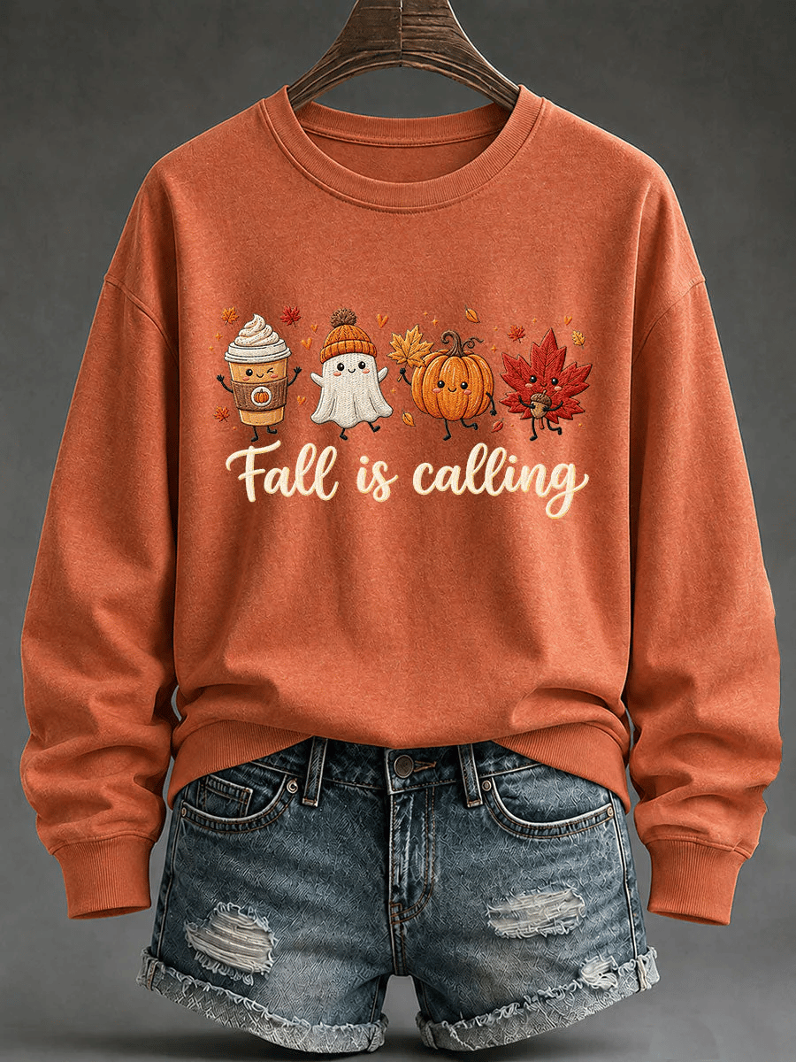 Women's Fall Is Calling Printed Sweatshirt
