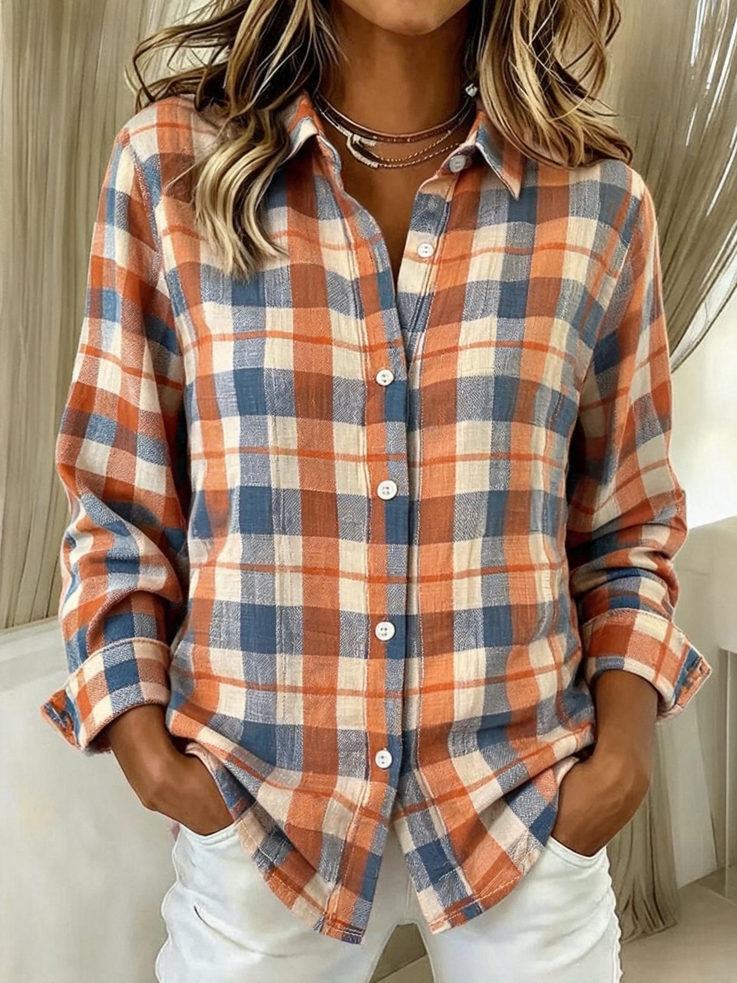 Women'S Casual Loose Printed Shirt