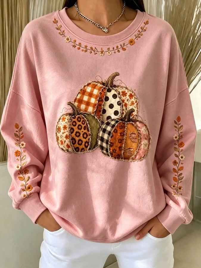 Women'S Casual Printed Sweatshirt
