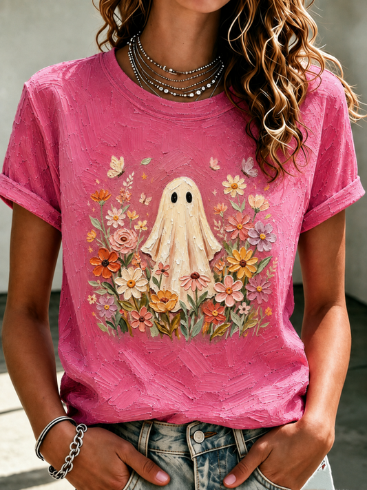 Women'S Breast Cancer Awareness Printed Casual T-Shirt