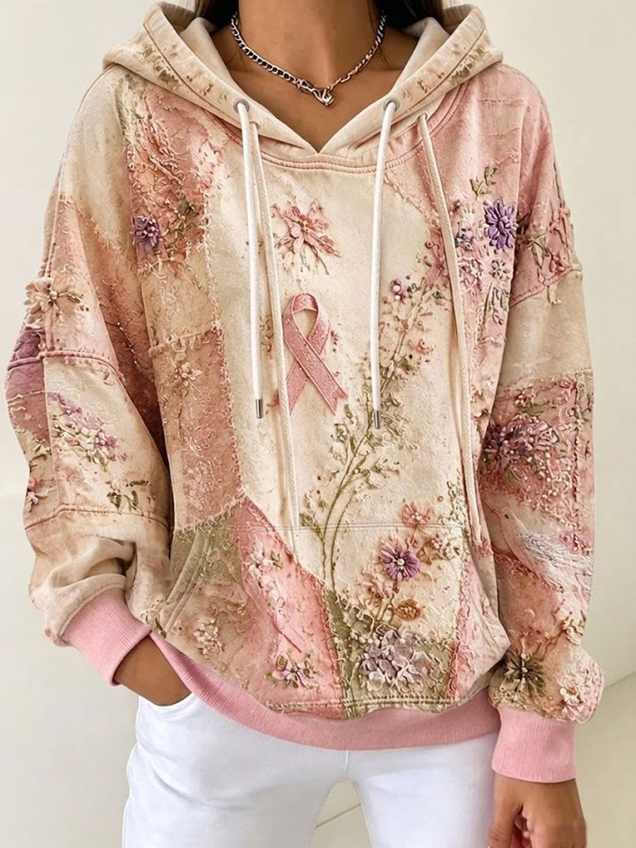 Women's Vintage Hoodie Geometric Hoodie