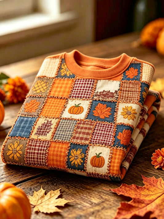 Women's Casual Autumn Crew Neck Sweatshirt