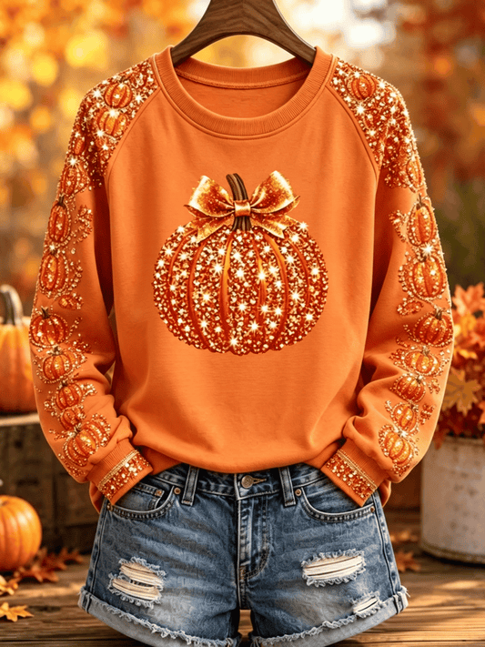 Women's Fall Fun Graphic Casual Sweatshirt