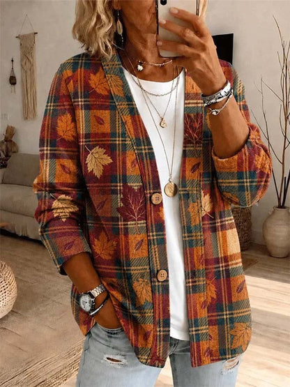 Women'S Casual Printed Cardigan