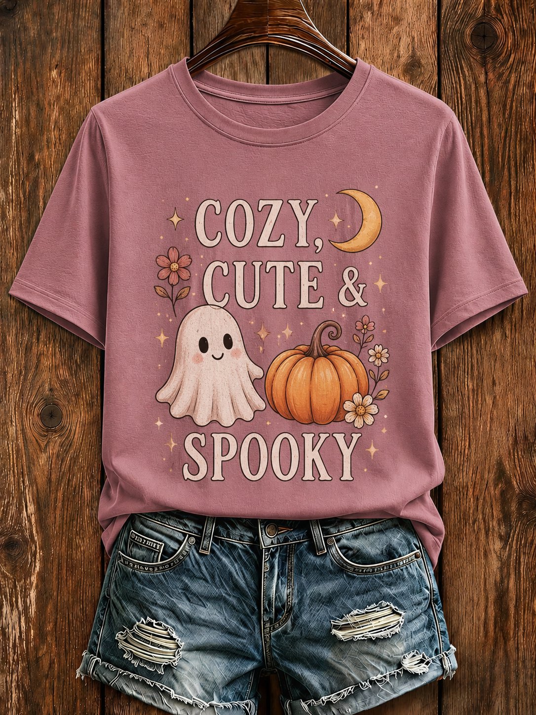 Women's Fall Funny Casual Graphic Print T-Shirt