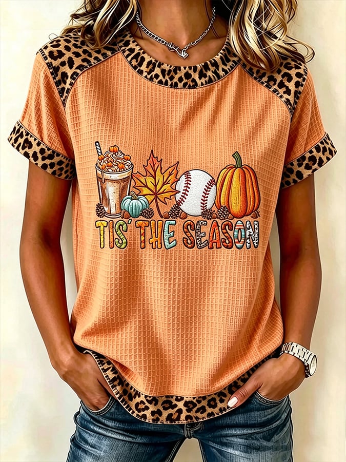 Women's Autumn Leisure Print Top