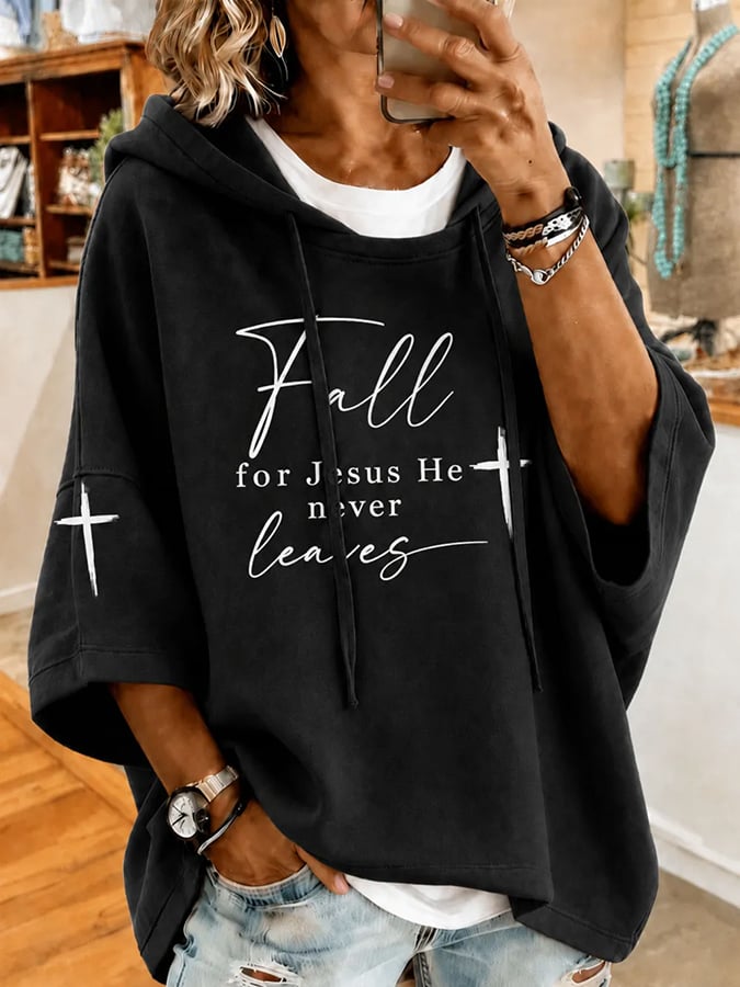Women's God Is So Good Print Hooded Sweatshirt