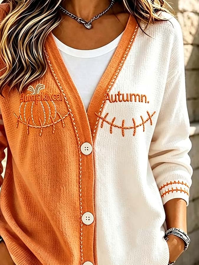Women'S Casual Autumn Printed Cardigan