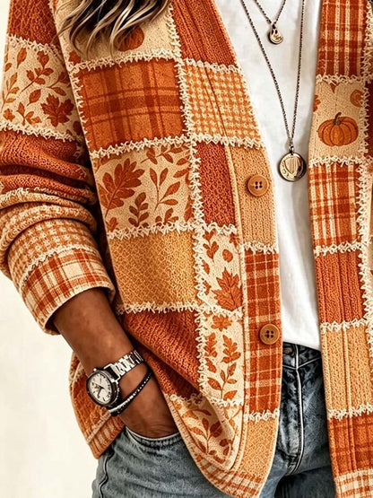 Women'S Casual Printed Cardigan
