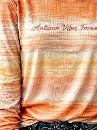 Women'S Casual Pumpkin Print Autumn Top