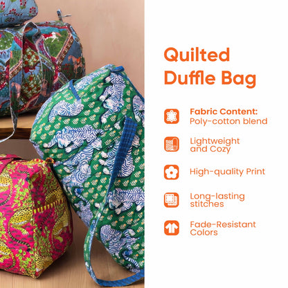 Highland Cow Quilted Duffle Bag GFTOHD9596