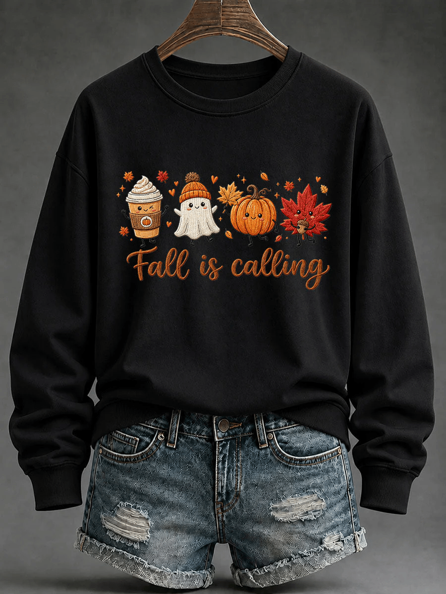Women's Fall Is Calling Printed Sweatshirt