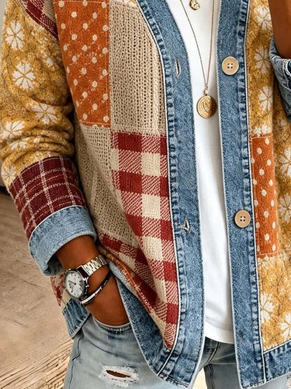 Women'S Casual Printed Cardigan