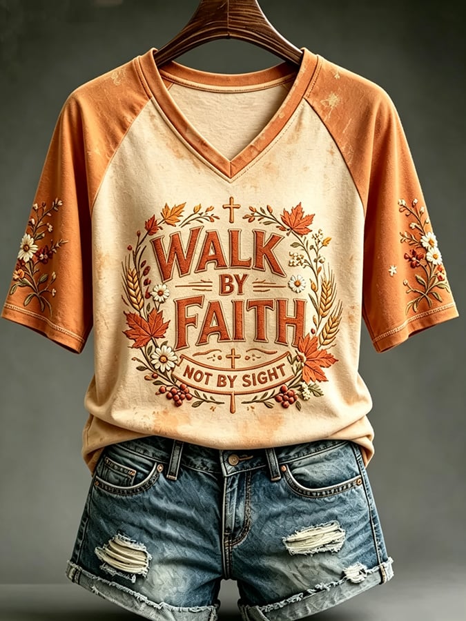 Women's Just A Girl Who Loves Fall Print Casual T-shirt