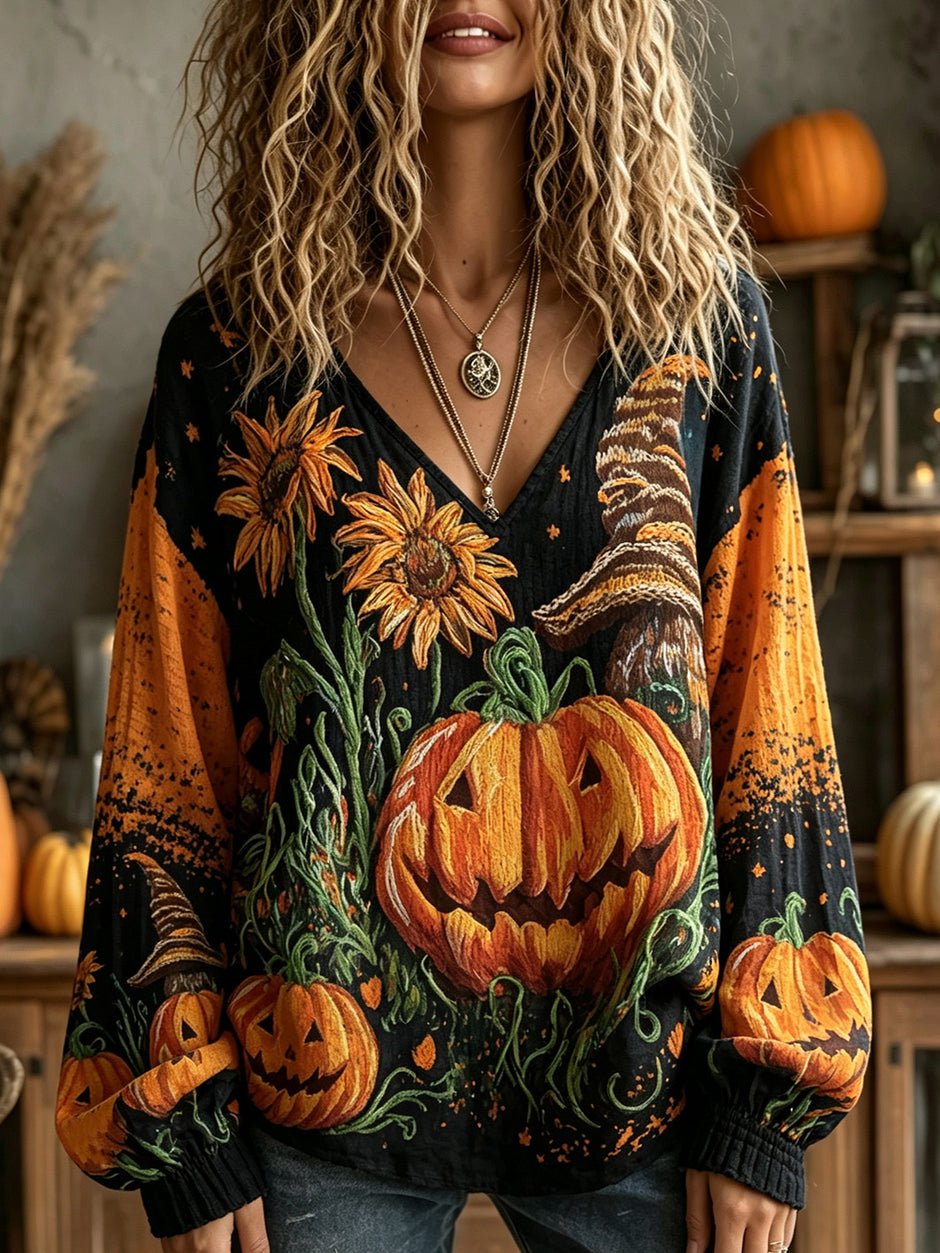 Women's Fall Funny Casual Graphic Print T-Shirt