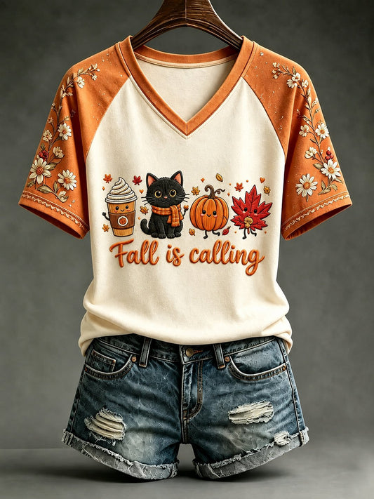 Women's Autumn Printed Casual Top