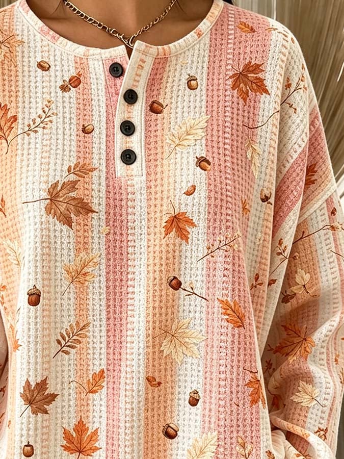 Women'S Casual Autumn Printed Top