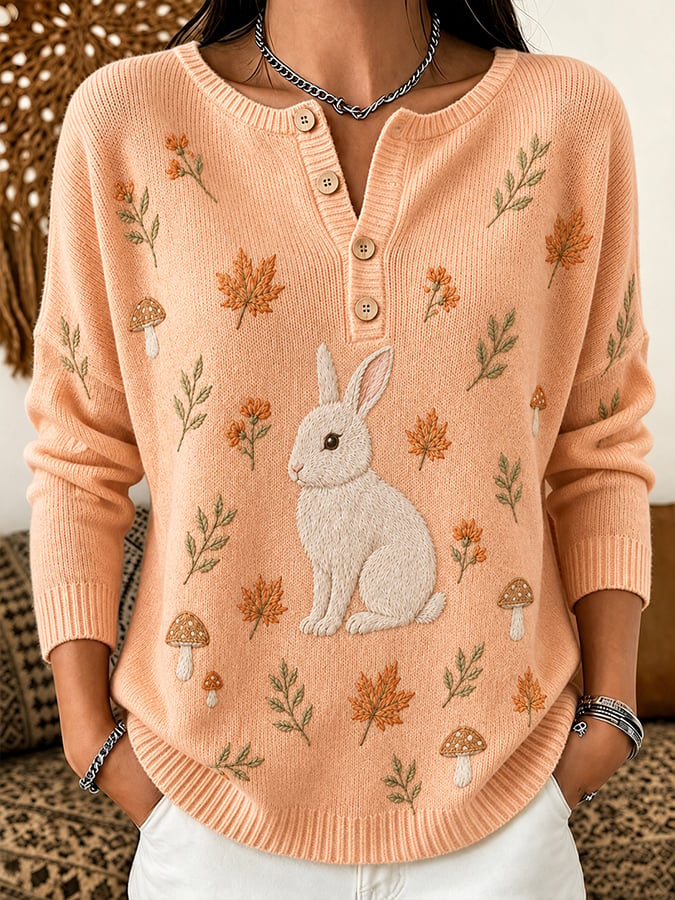 Women'S Casual Autumn-Style Printed Top
