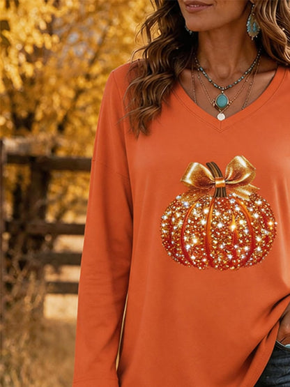 Women's Casual Autumn Long-Sleeve Printed Top