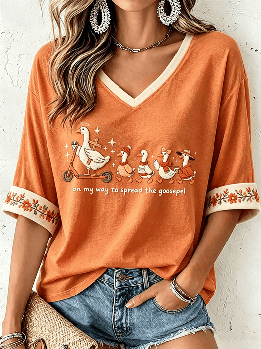 Women's On My Way To Spread The Goosepel T-Shirt