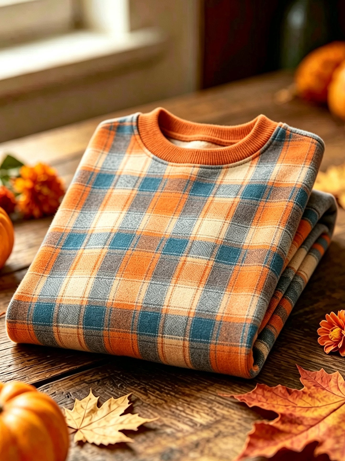 Women's Casual Autumn Crew Neck Sweatshirt