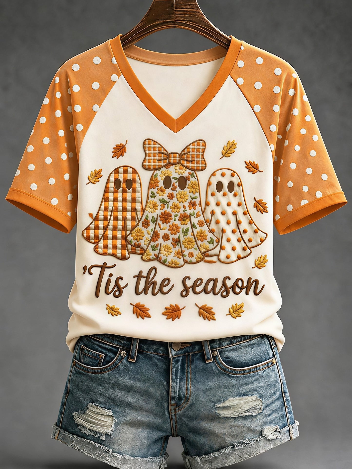 Women's Fall Funny Casual Graphic Print T-Shirt