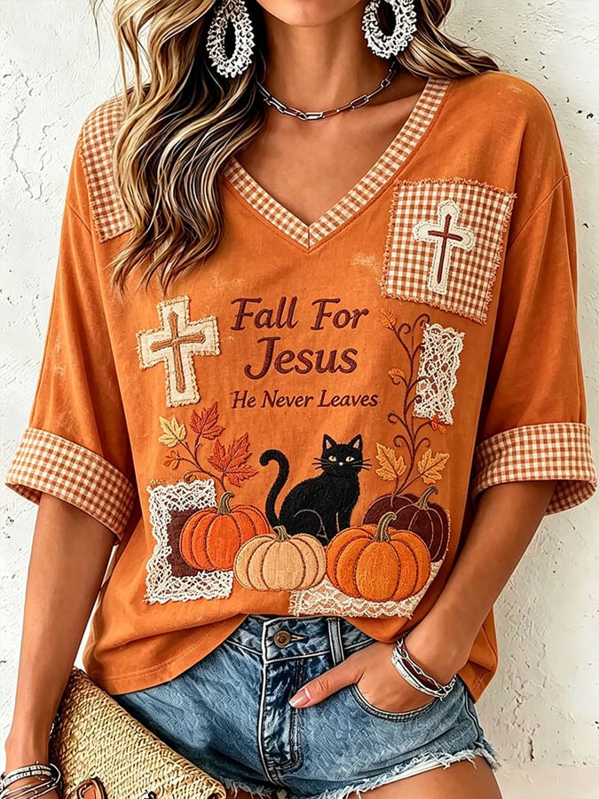 Women's Autumn Animal Series Casual T-shirt