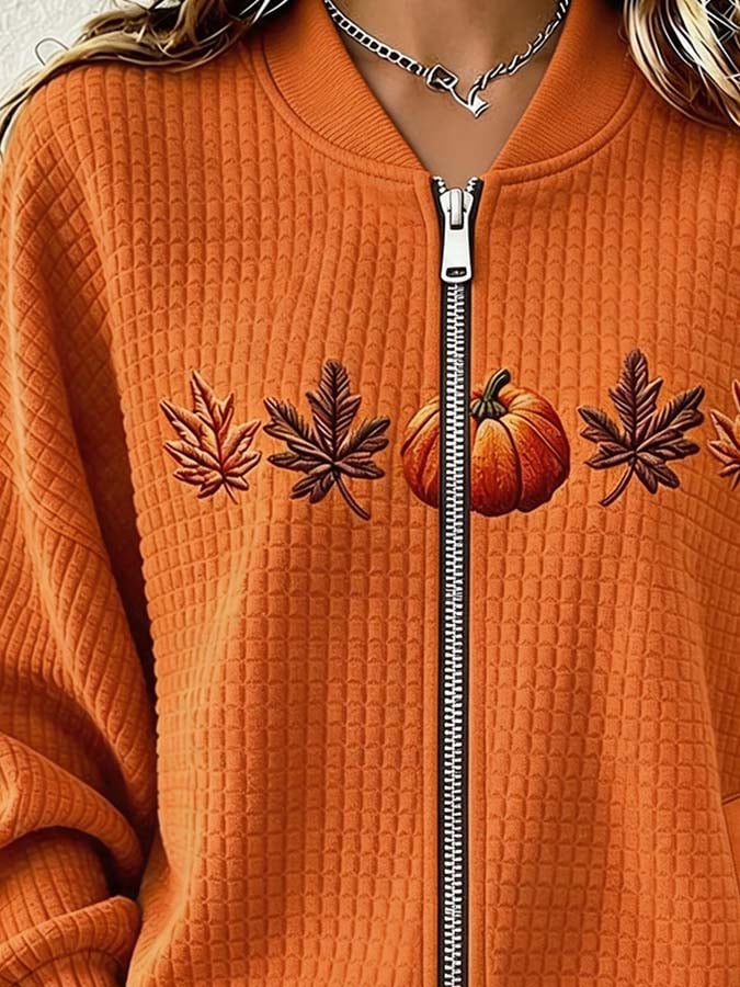 Women'S Casual Autumn Printed Jacket