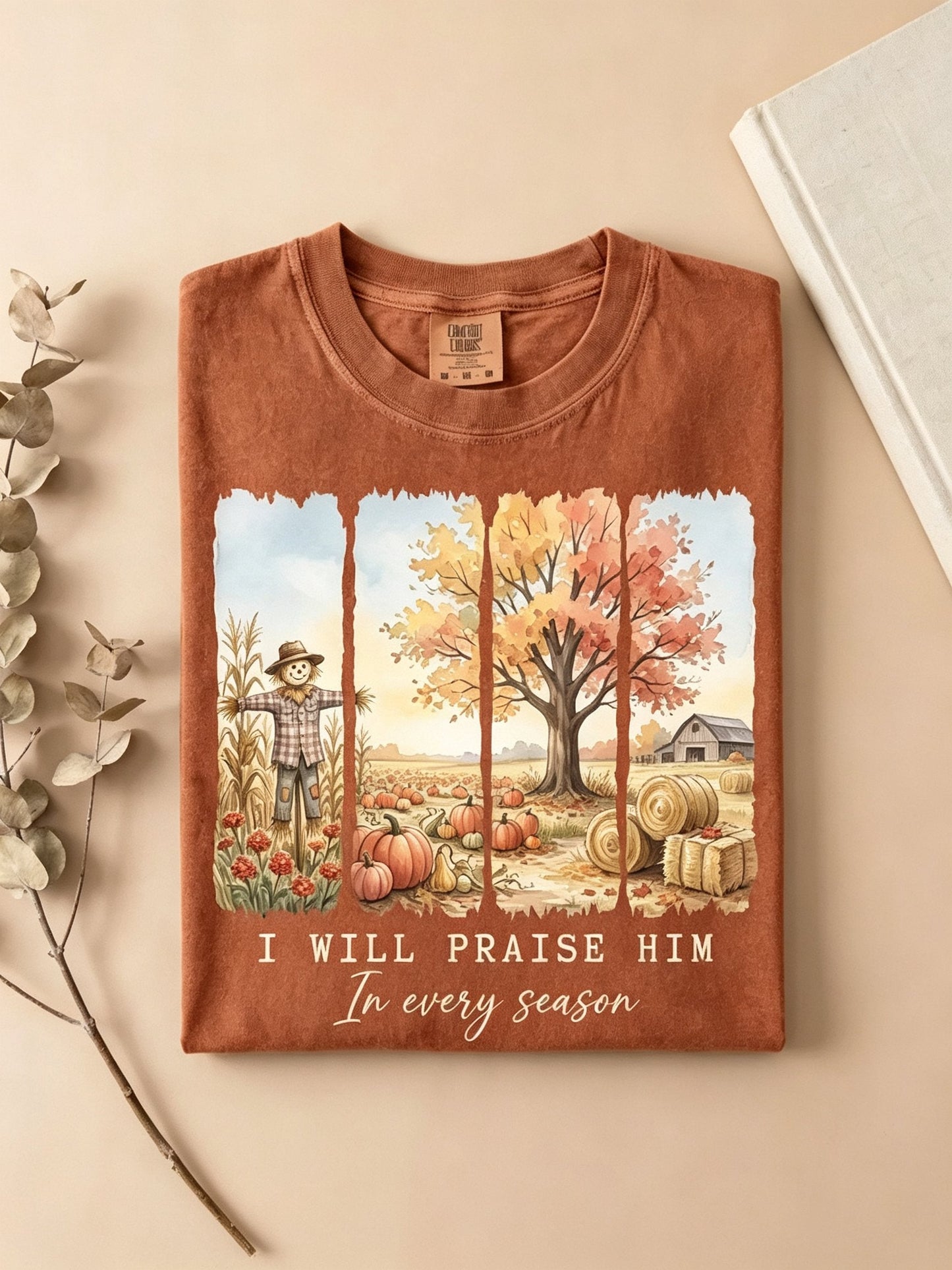 Women's Autumn Print T-Shirt