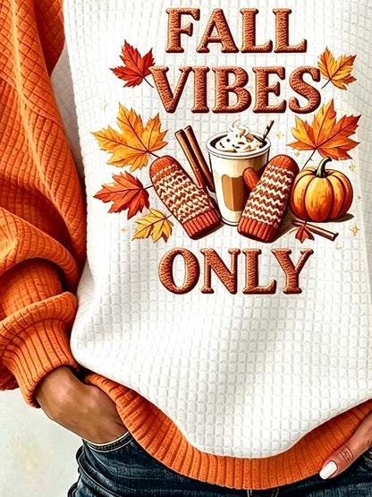 Women'S Casual Pumpkin Print Autumn Top