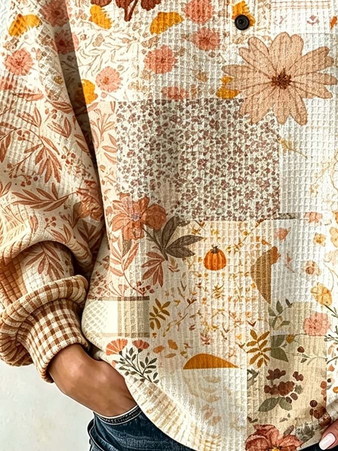 Women'S Casual Autumn Printed Top