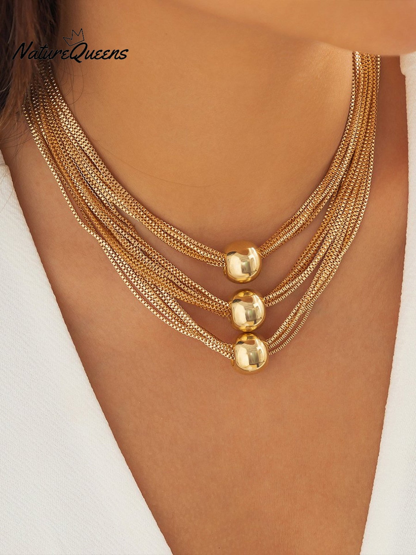 Punk Multi-layered Necklace Bracelet