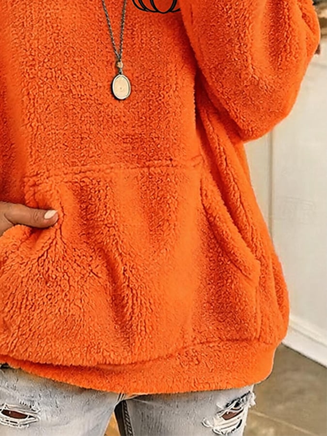Women's Casual Autumn Printed Pullover Sweatshirt