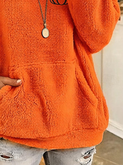 Women's Casual Autumn Printed Pullover Sweatshirt