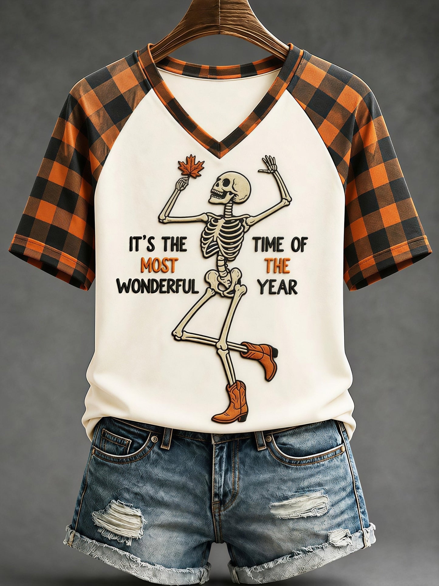 Women's Fall Funny Casual Graphic Print T-Shirt