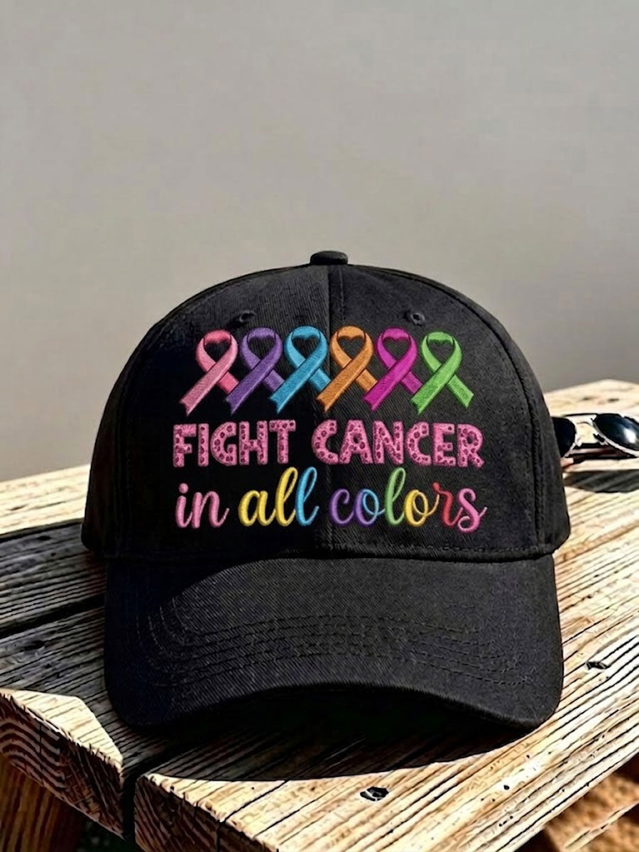 Unisex Cancer Awareness Casual Hat
